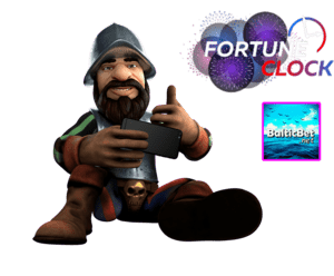 Na zdjęciu widoczny jest plik PNG z logo kasyna Fortune Clock dla serwisu Balticbet.net.