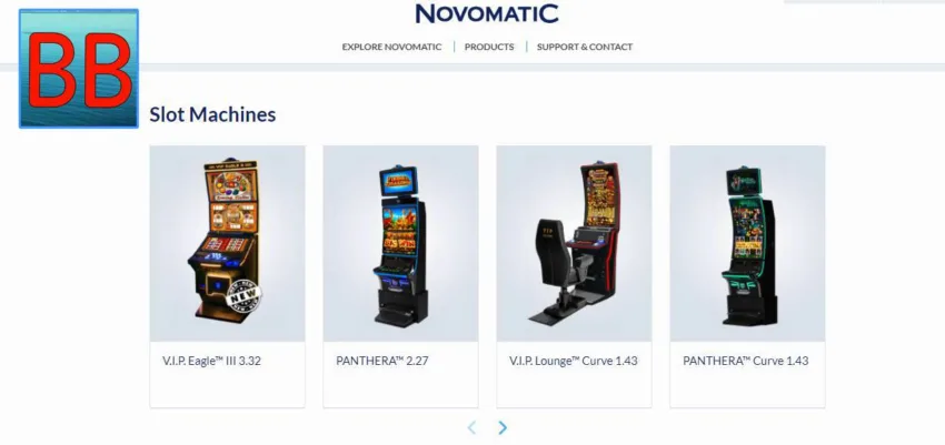 Игровые аппараты от провайдера Novomatic есть на фото.