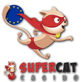 Супер Кот главный герой на логотипе казино Super Cat на портале BalticBet.net на фото.