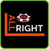 All Right Casino logo Png for BalticBet.net is on photo.