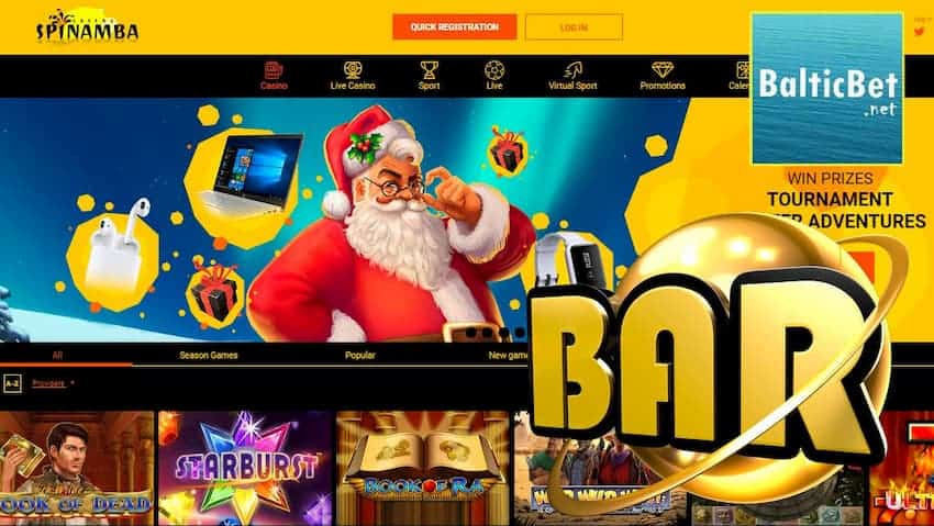 Registrering hos Casino Spinamba med gratisspinn uten innskudd!