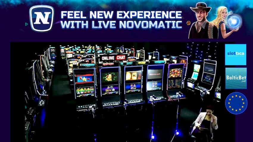 Live NOVOMATIC в казино Slottica представлен на снимке.