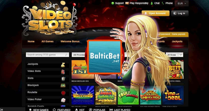 Programa de bonos de casino Videoslots está na foto.