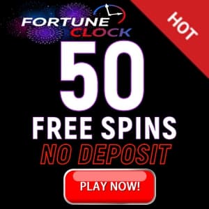 50 бесплатных вращений без депозита в казино FORTUNE CLOCK.