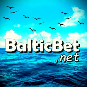 BalticBet.net logo site about casinos and free spins in the photo.