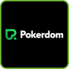 Pokerdom Logo png na BalticBet.net yana kan hoto.