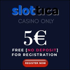 Slottica Casino 5 EURO BONUS BalticBet.net is on photo.