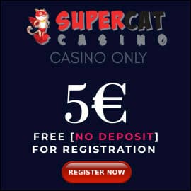 Super Cat Casino 5 EURO BONUS BalticBet.net is on photo.