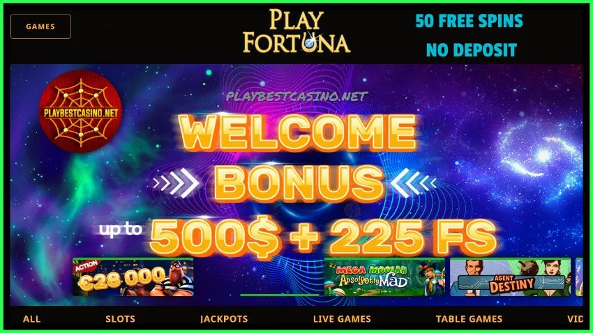 Бонусы на депозит в казино Play Fortuna есть на фото.