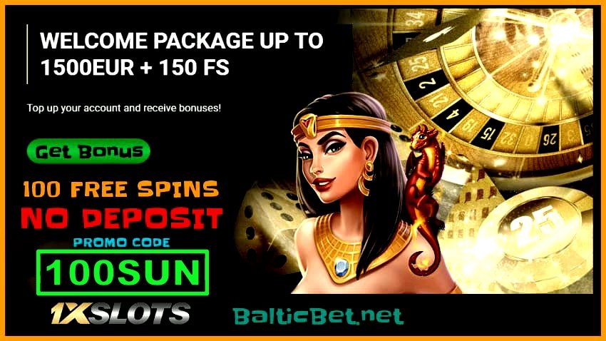 Бонус на депозит и бесплатные вращения безх депозита в казино 1xSLOTS по бонус коду 100SUN есть на фото.