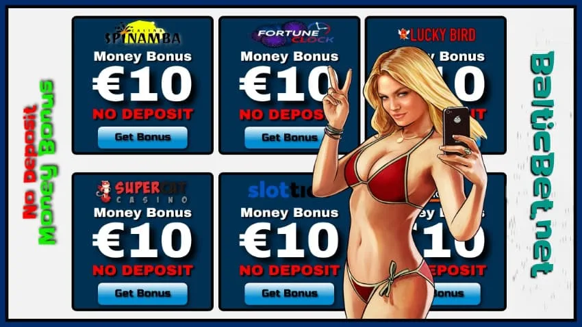 Como conseguir 10 € de bonificación en efectivo no Casino está na foto.