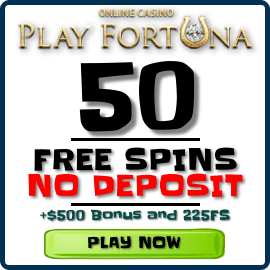Play Fortuna Casino 50 free spins no depoosit bonus for BalticBet.net is on photo.