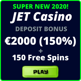 Новое JET Casino 2024 и супер бонус 2000 Евро за первый депозит есть на фото.