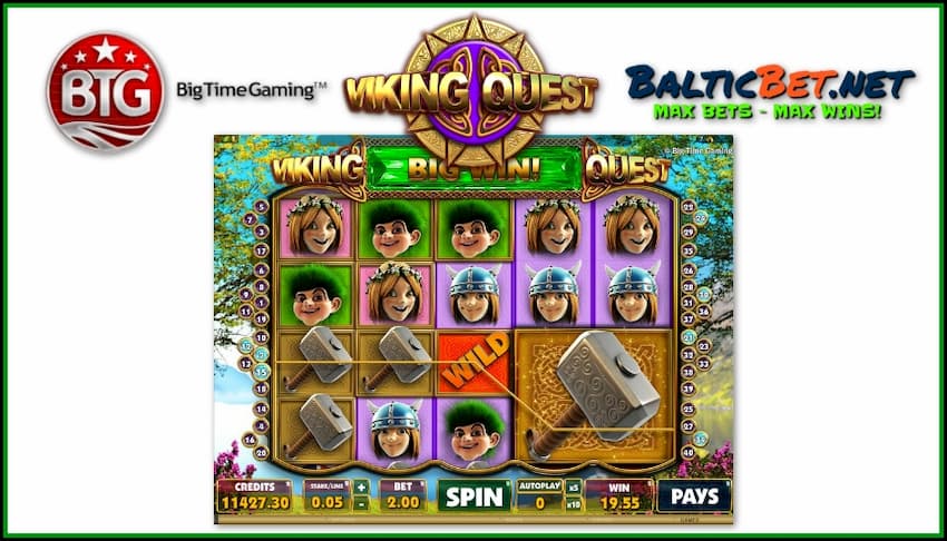 Слот Viking Quest от провайдера BTG (Big Time Gaming) есть на фото.