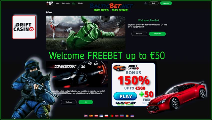 Sports Betting and Cyber Sports in the Casino Drift there is a photo.