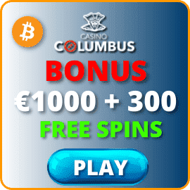 Бонус €1000 и 300 Бесплатных Вращений в казино Columbus есть на фото.