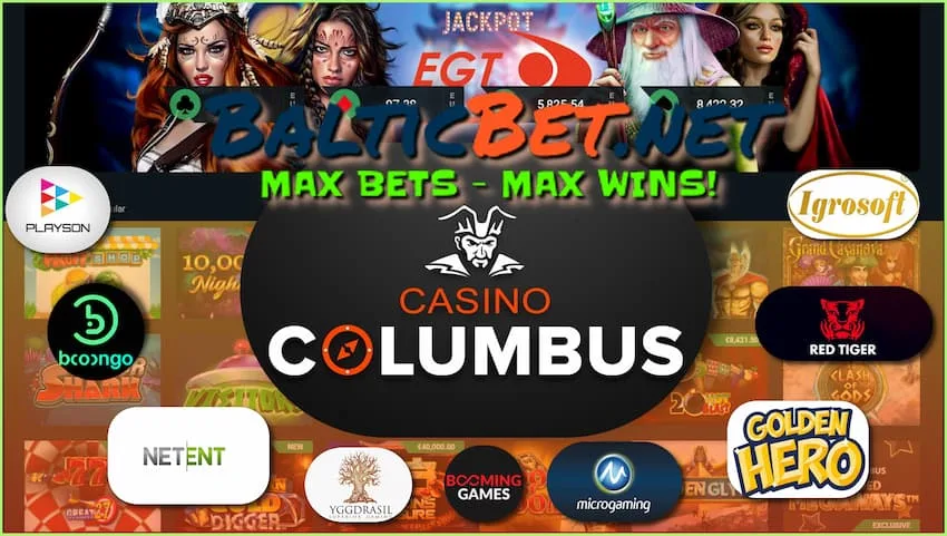 Игры от самых популярных разработчиков в Columbus Casino