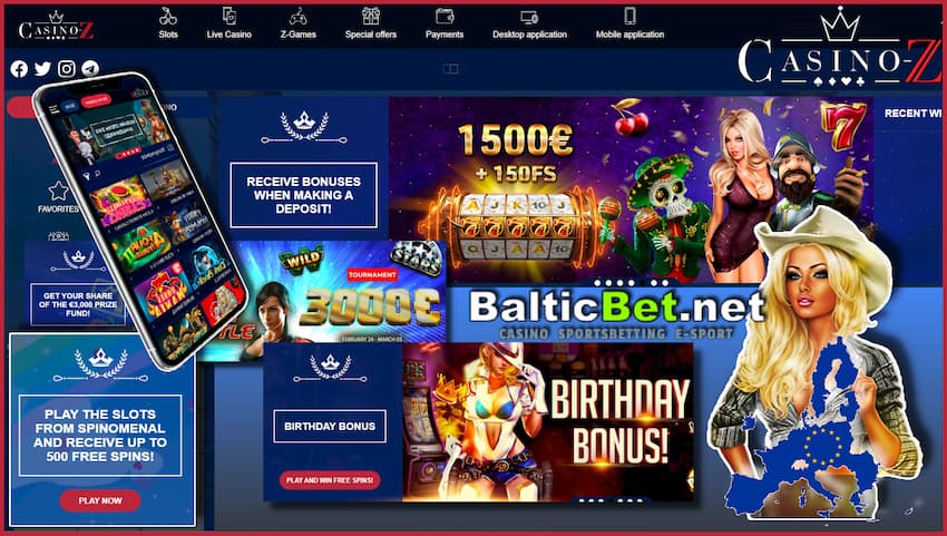 Casino-Z New European Licensed Casino in the photo is