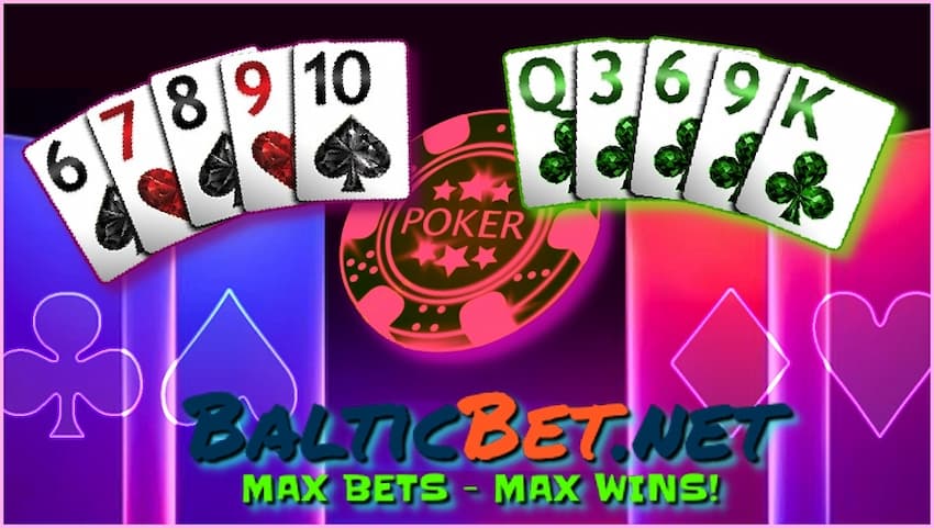 Выгодные комбинации карт в онлайн покере на портале Balticbet.net есть на фото.