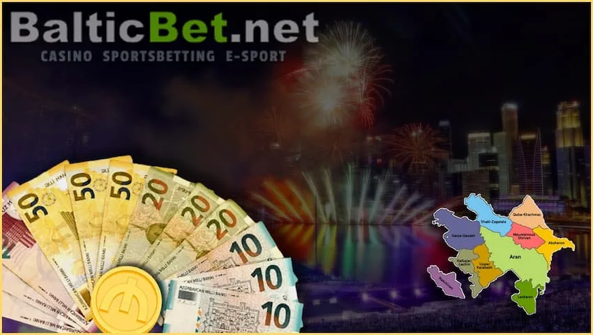 Азербайджанский манат (AZN) - валюта для игры в онлайн казино в Азербайджане на фото.