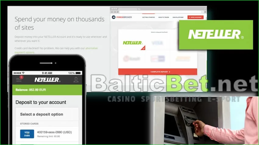 Neteller одна из лучших платежных систем для совершения быстрых и безопасных платежей на сайте BalticBet.net на фото есть