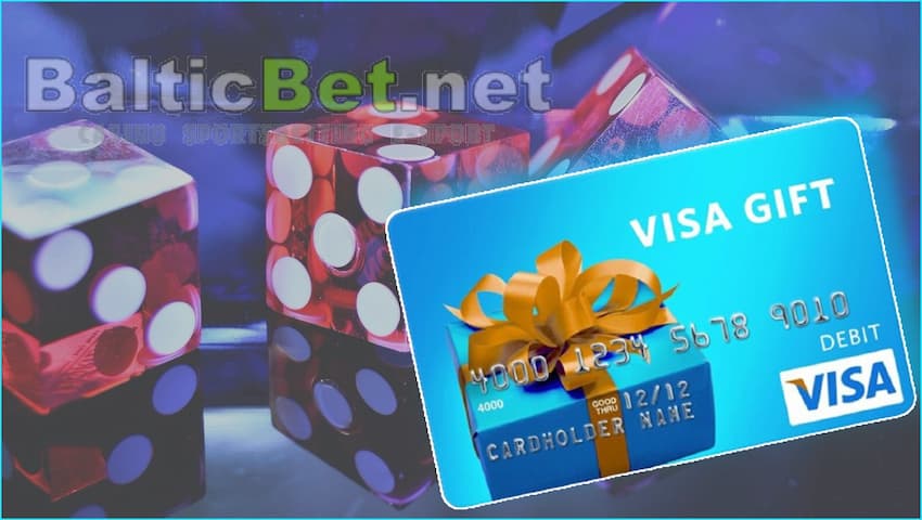 Бонусы и льготы при использовании Visa на сайте Balticbet.net на фото есть