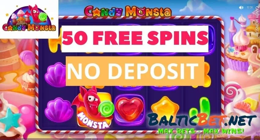 Насладитесь наполненным сладостями приключением игры Candy Monstra в LEGZO Casino и получите 100 бесплатных вращений без депозита на фото.