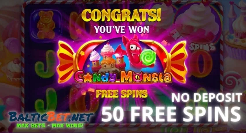 Новые игроки в LEGZO Casino могут использовать бонусный код PLAYBEST, чтобы получить 100 бесплатных вращений в игре Candy Monstra на фото.