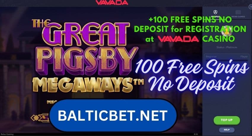 Игровой автомат с яркой графикой и надписью "Эксклюзивные бонусы - 100 бесплатных вращений" приветствует новых игроков в онлайн казино Vavada