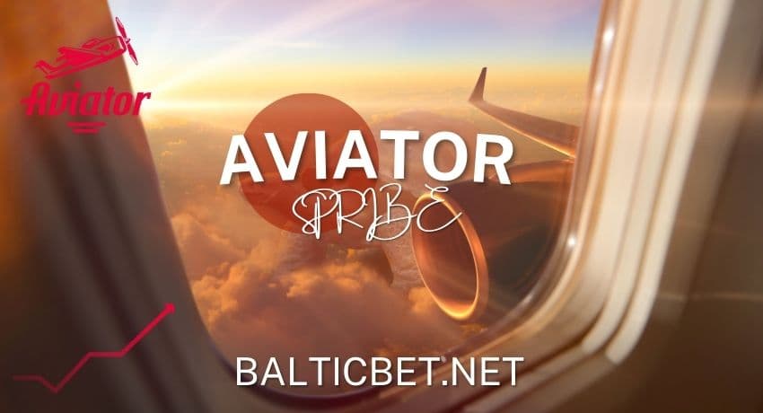 Популярная краш игра Aviator на фоне неба и самолета на фото.